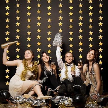 Gold Star Garland – 130 Feet for Memorable Celebrations