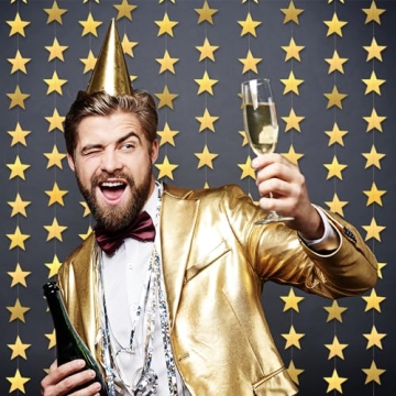 Gold Star Garland – 130 Feet for Memorable Celebrations