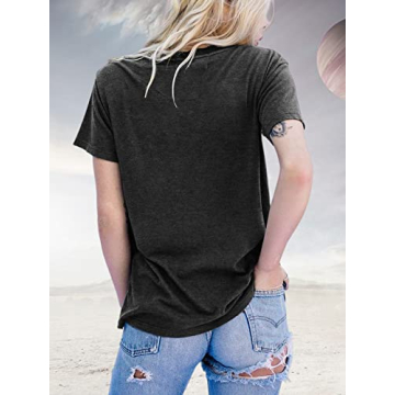 Cute Astronaut Moon Space Graphic Shirt for Women