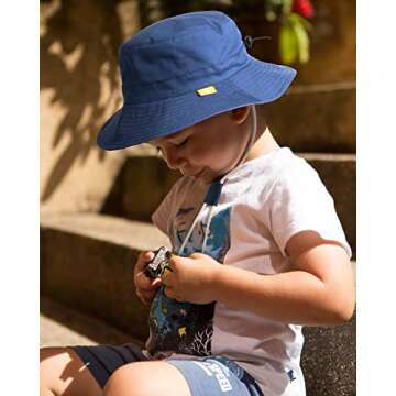 Baby Sun Hat for Boy Girl Toddler Summer Bucket Hat Kids Sun Protection Beach Hat Cotton Baby Hats Green