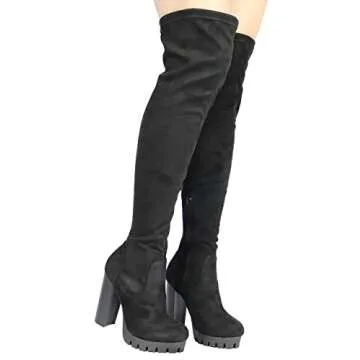 Wild Diva Over The Knee Boots | Stylish and Comfy Footwear