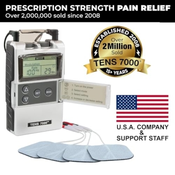 TENS 7000 Digital TENS Unit - Pain Relief & Muscle Stimulator