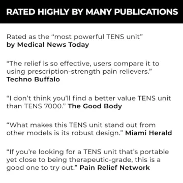 TENS 7000 Digital TENS Unit - Pain Relief & Muscle Stimulator