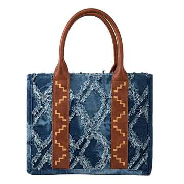 Wrangler Tote Bag for Women Purses Aztec Handbags Western Purses Boho Shoulder Bag ZSY-FBA2-WG2202-8120SJN