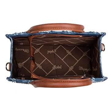 Wrangler Tote Bag for Women Purses Aztec Handbags Western Purses Boho Shoulder Bag ZSY-FBA2-WG2202-8120SJN