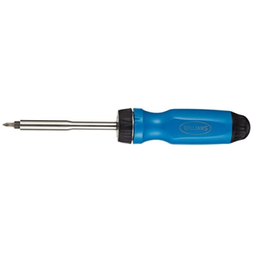 Williams JHWWRS-1 Magnetic Multi-bit Ratcheting Screwdriver - Durable 9-Inch Precision Tool
