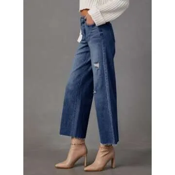 Stylish Dokotoo Wide Leg Baggy Jeans for Women