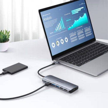 Acodot 9-in-1 USB C Hub with 4K HDMI Output and More