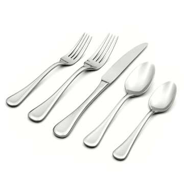 Oneida Virage 20 Piece Everyday Flatware Set for Elegant Dining