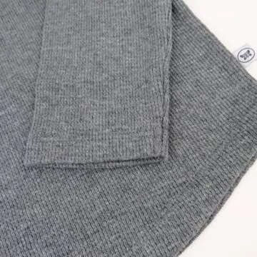 HonestBaby 5-Pack Waffle Henley Long Sleeve Shirts 100% Organic Cotton for Infant Baby and Toddler Boys, Unisex , Black Ombre, 12 Months