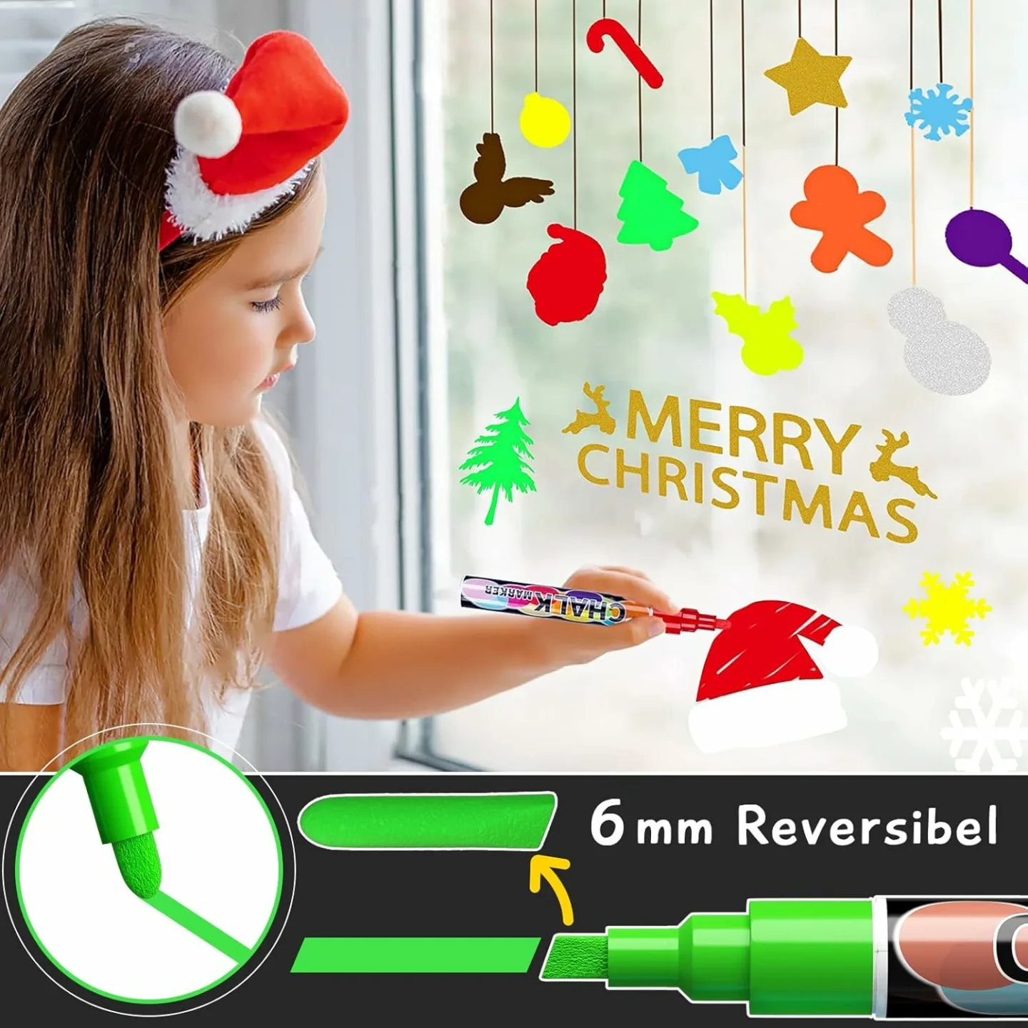 Liquid Erasable Chalk Markers - 12 Colors