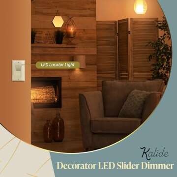 TOPGREENER Kalide Dimmer Switch for Home or Office