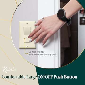 TOPGREENER Kalide Dimmer Switch for Home or Office