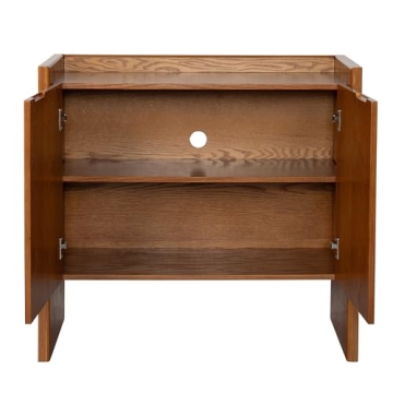 Amposei Vintage Small Sideboard Adjustable Shelf Entryway Storage