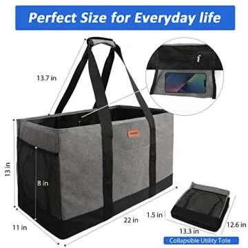 MHOMER Waterproof Large Tote Bag for Shopping and Storage