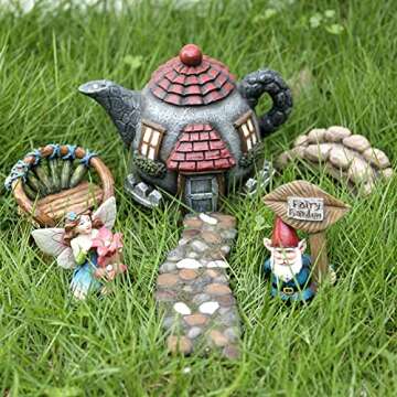 LA JOLIE MUSE Fairy Garden Gnome Accessories Kit