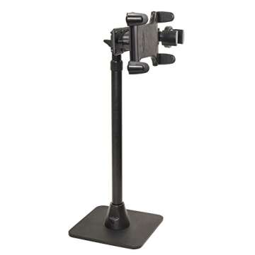 ARKON Mounts TW Broadcaster Dual Tablet and Phone Countertop or Desk 29 inch Stand Holder for Live Streaming