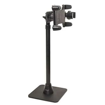 ARKON Mounts TW Broadcaster Dual Tablet and Phone Countertop or Desk 29 inch Stand Holder for Live Streaming