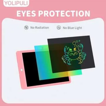 LCD Writing Tablet Doodle Board: 8.5 Inch Colorful Drawing Board Preschool Educational Toy Erasable Writing Tablet Birthday Gifts for Toddler Girls Boys (Pink)