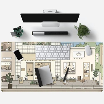 Cute Desk Mat Kawaii Mousepad for Gamers and Students