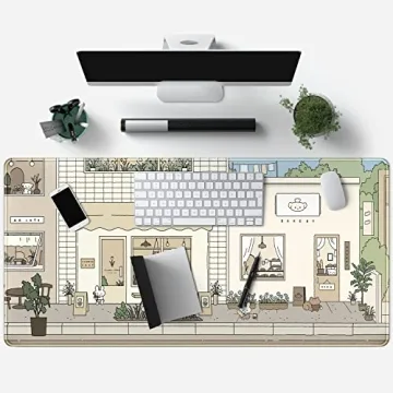 Cute Desk Mat Kawaii Mousepad for Gamers and Students