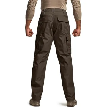 CQR Men's Tactical Cargo Pants in Raider Dark Brown