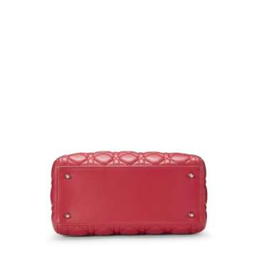 Dior, Pre-Loved Pink Cannage Quilted Lambskin Lady Dior Medium, Pink