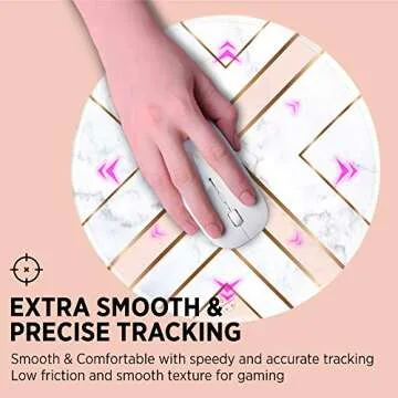 Oriday Round Gaming Mouse Pad, Stylish & Functional 8.7"