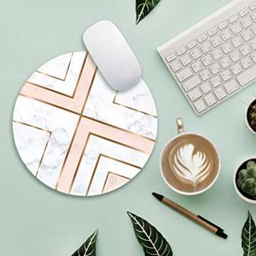 Oriday Round Gaming Mouse Pad, Stylish & Functional 8.7"