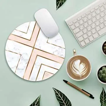 Oriday Round Gaming Mouse Pad, Stylish & Functional 8.7"