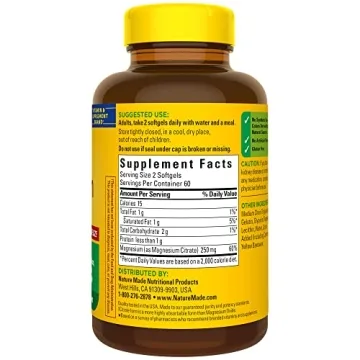 Nature Made Magnesium Citrate Softgels, 250 mg