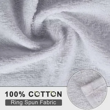 ZOYER Kitchen Bar Mops Towels 12 Pack - 16 x 19 Inches White Bar Towels for Kitchen, 100% Cotton Super Absorbent Kitchen Towels, Multi-Purpose Cleaning Towels for Housekeeping, Kitchen & Bars