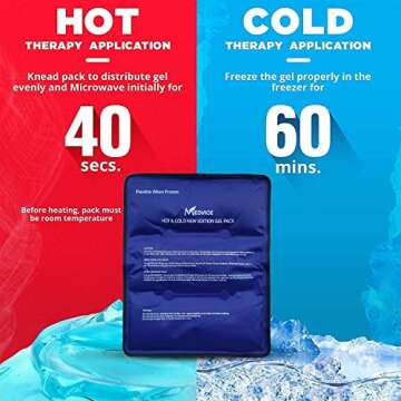 Medvice Reusable Ice Pack for Pain Recovery and Relief