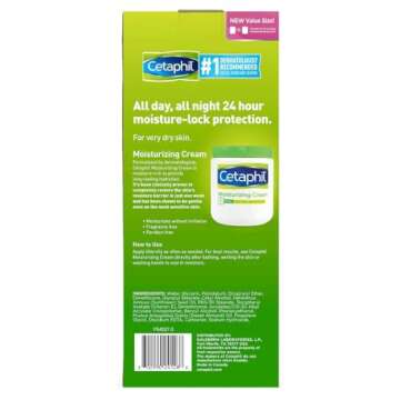 Cetaphil Moisturizing Cream for Dry, Sensitive Skin, Fragrance Free, Non-comedogenic, 20 Oz Each (Pack of 2) packaging may vary