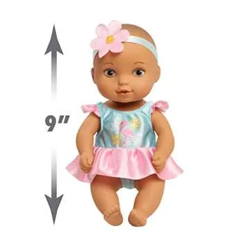 WaterBabies Doll Bathtime Fun Flamingo, Support a Partnership with charity: water, Water Filled Baby Doll, Kids Toys for Ages 3 Up by Just Play