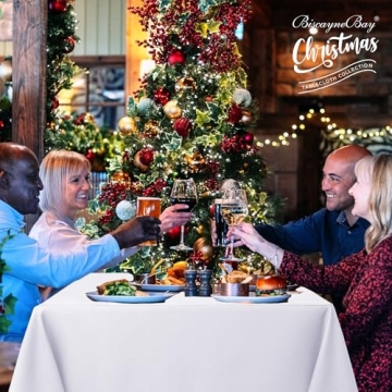 Biscaynebay 54x54 Square Tablecloth - White Durable, Water Resistant, Machine Washable, Perfect for ...