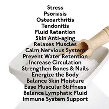 100% Pure Dead Sea Mineral Bath Salt 6 Pack for All Skin Types