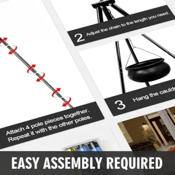 Large Witches Cauldron with Lights for Spooky Halloween Decor