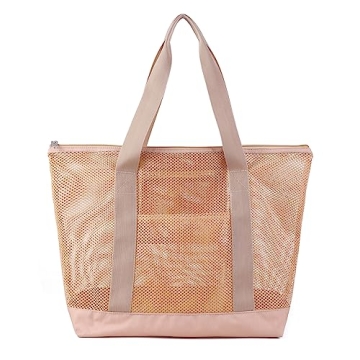 Edraco Mesh Beach Bag for Beach, Gym & Grocery Use