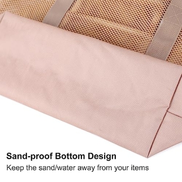 Edraco Mesh Beach Bag for Beach, Gym & Grocery Use