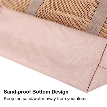 Edraco Mesh Beach Bag for Beach, Gym & Grocery Use