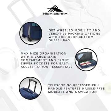 High Sierra Fairlead Wheeled Duffel Bag for Adventurers