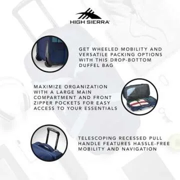 High Sierra Fairlead Wheeled Duffel Bag for Adventurers