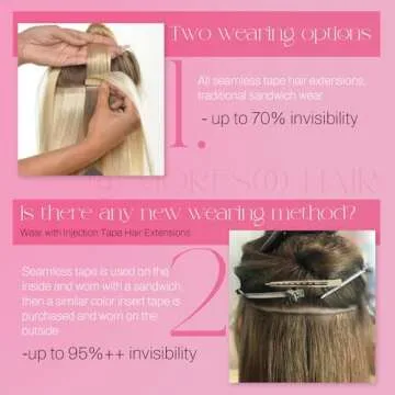 Moresoo Ombre Tape in Hair Extensions for Stunning Volume