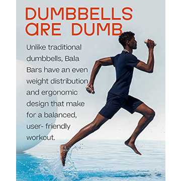 Stylish 3-Pound Bala Bars Dumbbells for Active Living