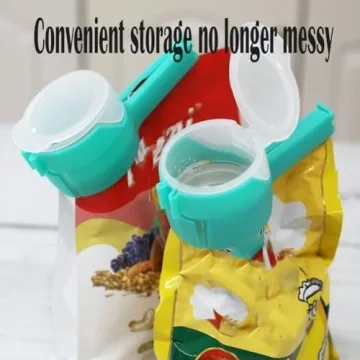 Bag Clip with Pour Spout - 4Pcs Food Sealer