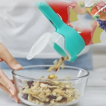 Bag Clip with Pour Spout - 4Pcs Food Sealer