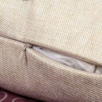 Swono Funny Animal Cat Throw Pillow Cover The Cute cat is Holding an Umbrella in one paw and Fruit ice Cream in Other Decorative Pillow Case Cotton Linen Cushion Cover Decor 18x18 Inch