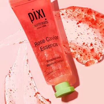 Pixi Beauty Rose Caviar Essence 45ml | Flower Oil Concentrate Serum Helps Restore Skin Radiance | Fr...