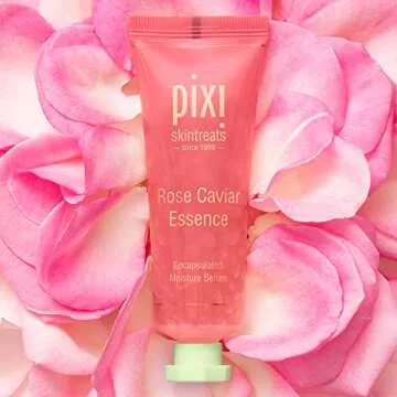 Pixi Beauty Rose Caviar Essence 45ml | Flower Oil Concentrate Serum Helps Restore Skin Radiance | Fresh Botanicals Nourish And Hydrate |1.52 Fl Oz